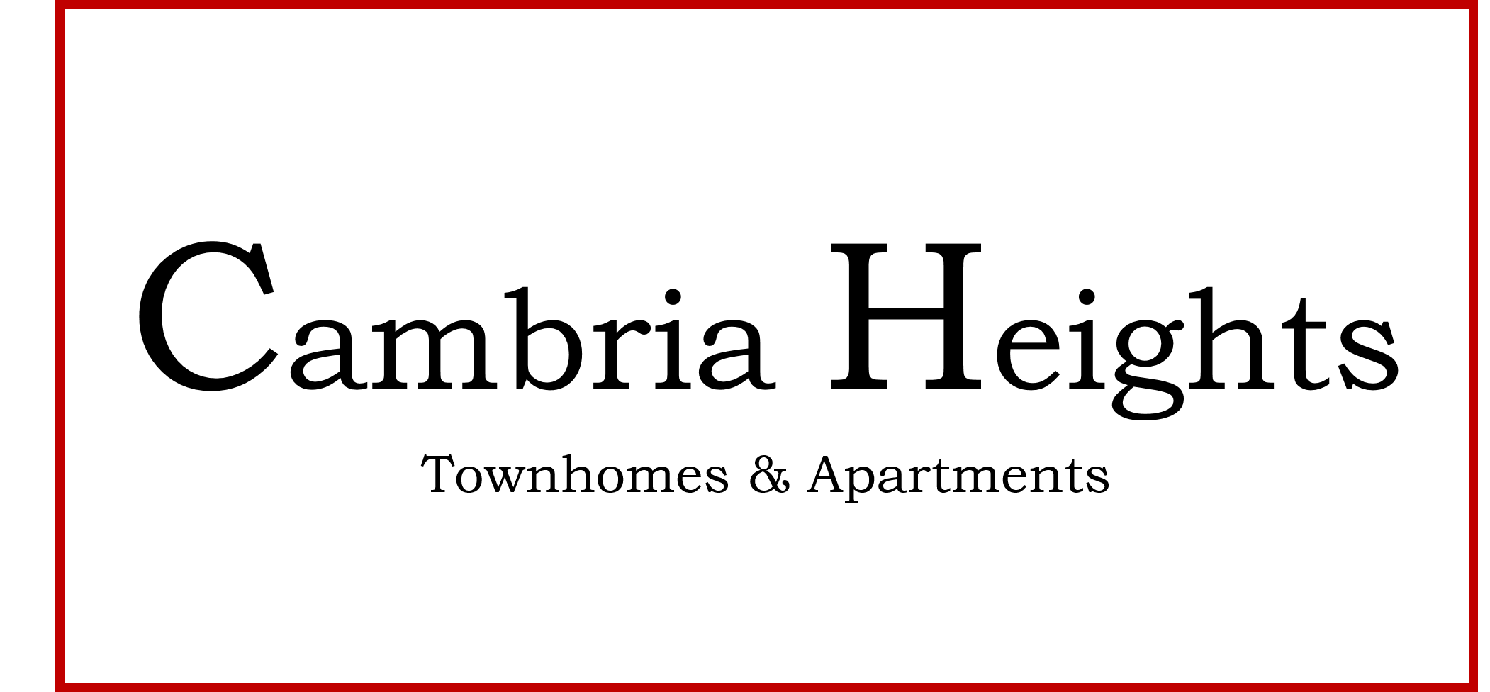 Cambria Heights Apartments and Townhomes logo